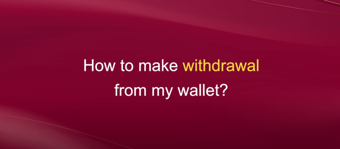 UEA8 How to Withdraw